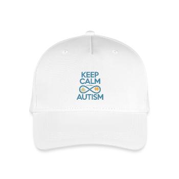 Autismus - Kinder Bio Basecap - Weiß - Vorne