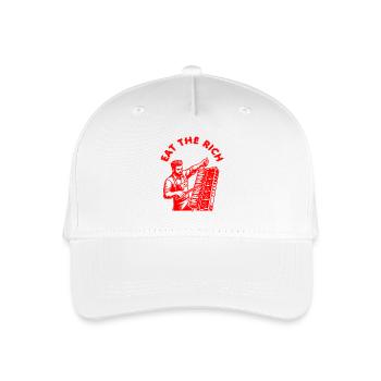 Eat the rich - Kinder Bio Basecap - Weiß - Vorne