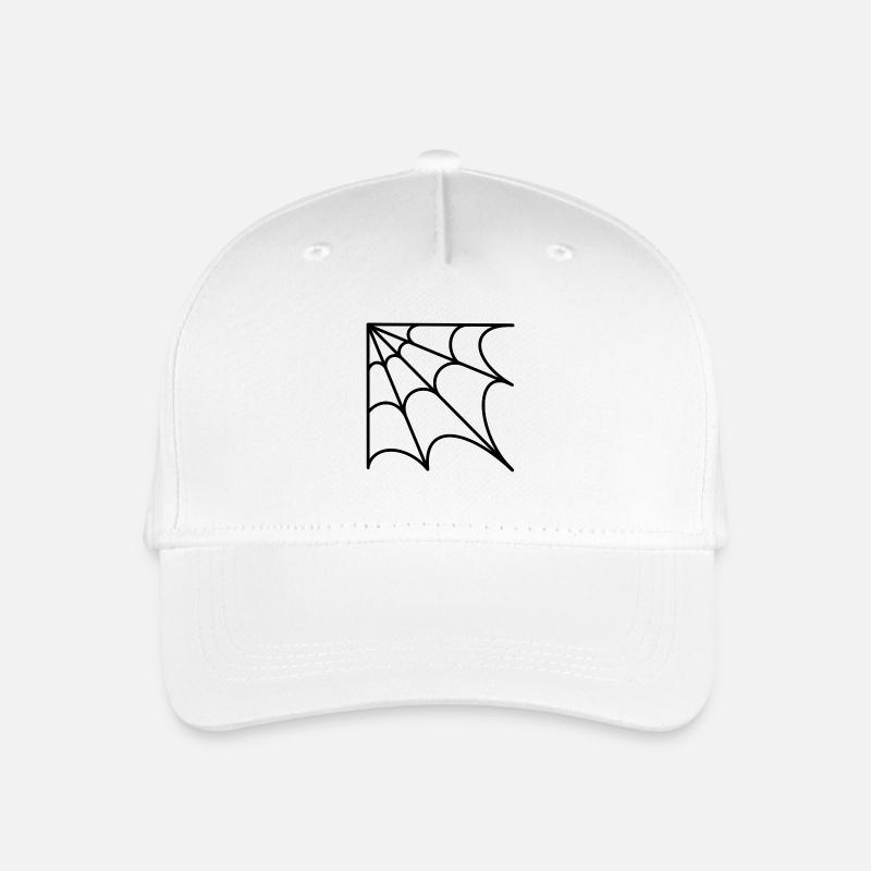 Spinnennetz - Kinder Bio Basecap - Weiß