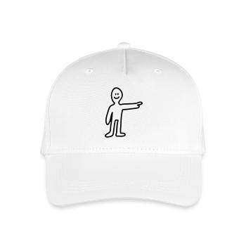 Show - Line - Organic Kids’ Baseball Cap - white - Front