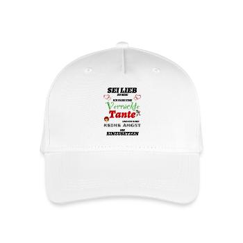 Verrückte Tante - Kinder Bio Basecap - Weiß - Vorne