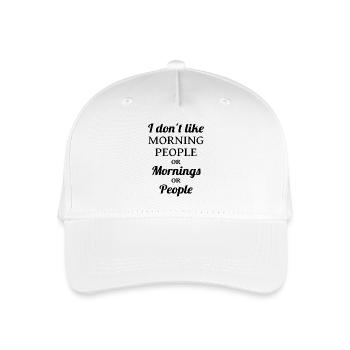 Morning People - Kinder Bio Basecap - Weiß - Vorne