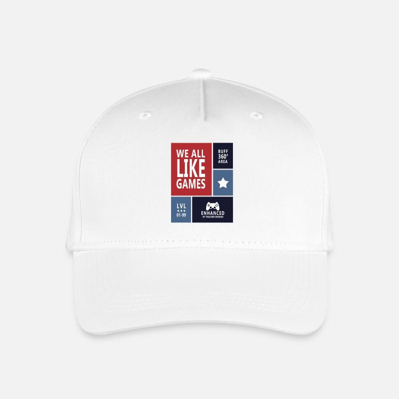 We all like games - Kinder Bio Basecap - Weiß