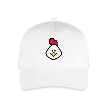 hen 3c - Organic Kids’ Baseball Cap - white - Front