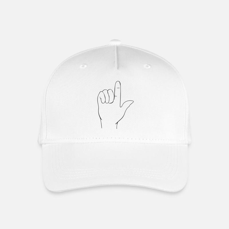 Signe à la main - Casquette de baseball bio Enfant - blanc