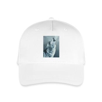 Grey Wolf - Organic Kids’ Baseball Cap - white - Front
