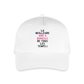 Aide A Domicile / Ménage / Auxiliaire de vie - Casquette de baseball bio Enfant - blanc - Devant