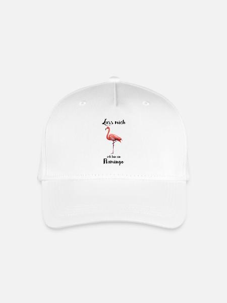 Eleganter Flamingo – Tropische Schönheit - Kinder Bio Basecap - Weiß
