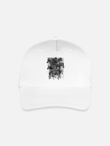 Zebra (Stripes) - Kinder Bio Basecap - Weiß