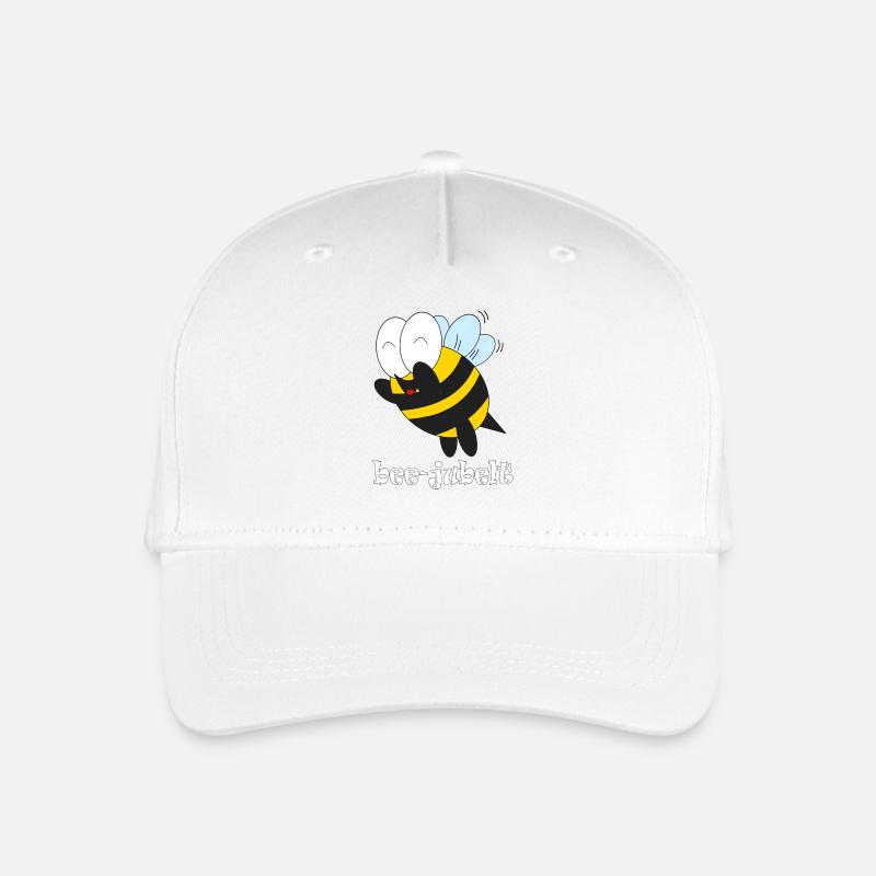 bee jubelt - Kinder Bio Basecap - Weiß