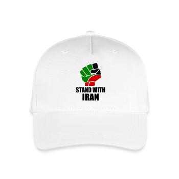 Stand with iran - Kinder Bio Basecap - Weiß - Vorne
