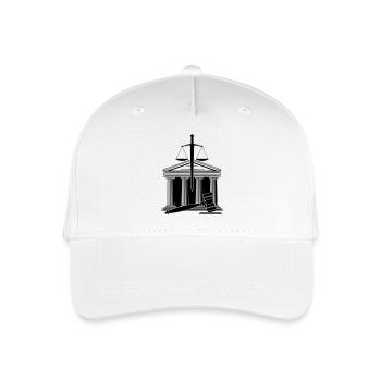 Court scale sword - Organic Kids’ Baseball Cap - white - Front