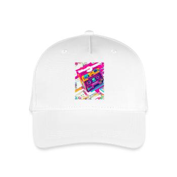 80s Music - Organic Kids’ Baseball Cap - white - Front
