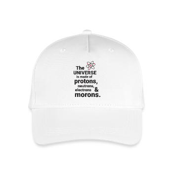 The Universe is made of protons, neutrorns, electr - Organic Kids’ Baseball Cap - white - Front