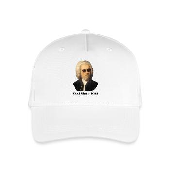 Johann Sebastian Bach – Cool mit Sonnenbrille und - Kinder Bio Basecap - Weiß - Vorne