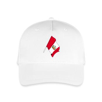 Flag Peru - Organic Kids’ Baseball Cap - white - Front