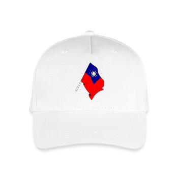 Flagge von Taiwan - Kinder Bio Basecap - Weiß - Vorne