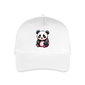 Cute Cartoon Panda Bear - Organic Kids’ Baseball Cap - white - Front