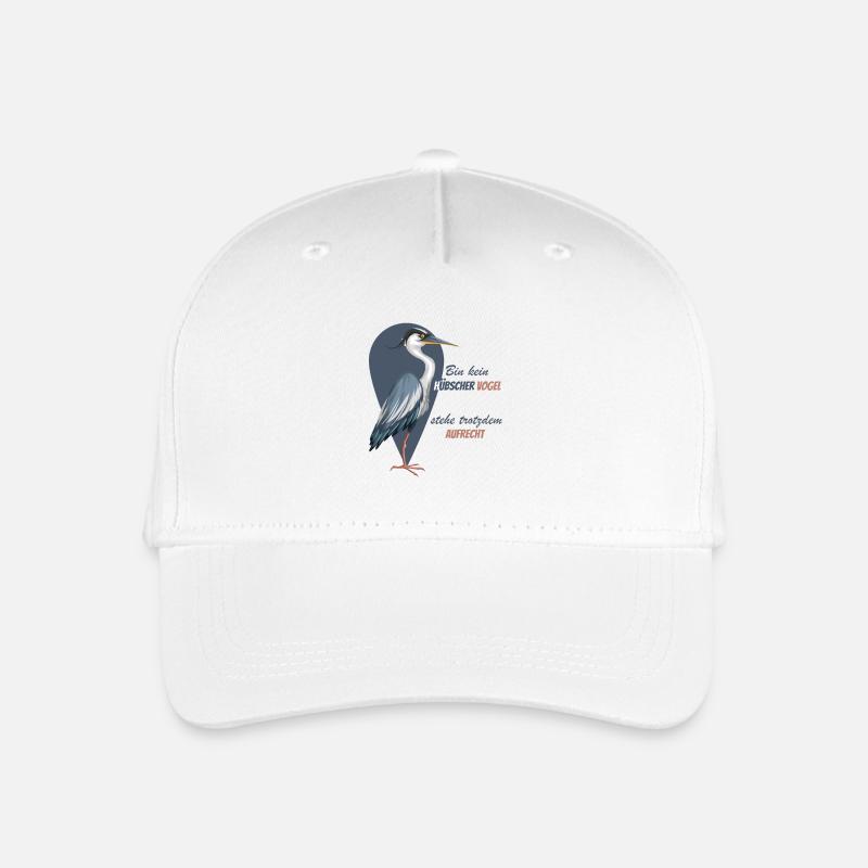 Bin kein hübscher Vogel - Kinder Bio Basecap - Weiß