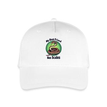 Mein bester Freund hat Schuppen Schlangenliebhaber - Kinder Bio Basecap - Weiß - Vorne