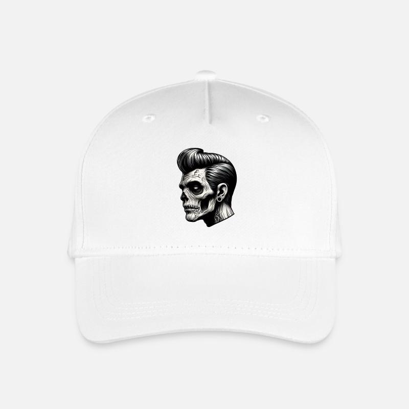 Rockabilly Zombie Vibes - Kinder Bio Basecap - Weiß