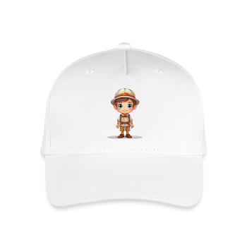 Pfadfinder - Kinder Bio Basecap - Weiß - Vorne