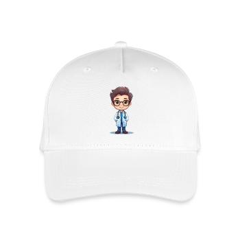 Arzt oder Doktor - Kinder Bio Basecap - Weiß - Vorne