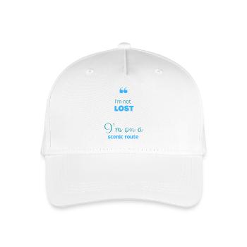 Je ne suis pas perdu, je suis sur une route panoramique - Casquette de baseball bio Enfant - blanc - Devant
