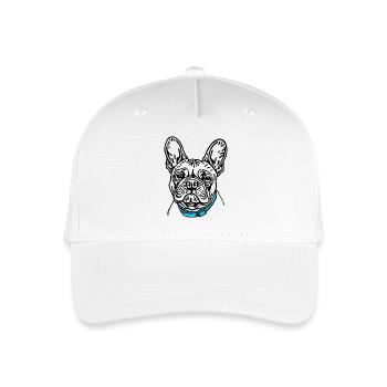 französische bulldoge - Kinder Bio Basecap - Weiß - Vorne