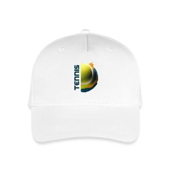 Tennis Spirit - Kinder Bio Basecap - Weiß - Vorne