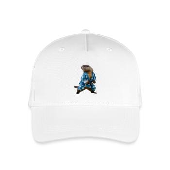 Sportliches Murmeltier - Kinder Bio Basecap - Weiß - Vorne
