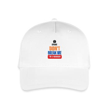 Stroke Didn't Break Me. I am a WARRIOR - Kinder Bio Basecap - Weiß - Vorne