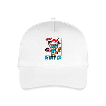 Cute Reindeer - Organic Kids’ Baseball Cap - white - Front