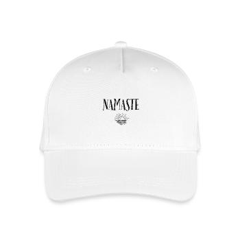 NAMASTE Sonnenaufgang schwarz weiß - Kinder Bio Basecap - Weiß - Vorne