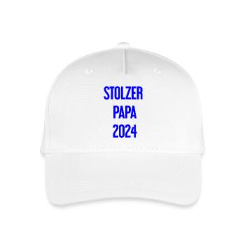 Proud Dad 2024 – for new fathers - Organic Kids’ Baseball Cap - white - Front