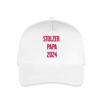 Proud Dad 2024 – for new fathers - Organic Kids’ Baseball Cap - white - Front