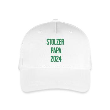Proud Dad 2024 – for new fathers - Organic Kids’ Baseball Cap - white - Front