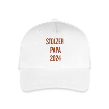 Proud Dad 2024 – for new fathers - Organic Kids’ Baseball Cap - white - Front