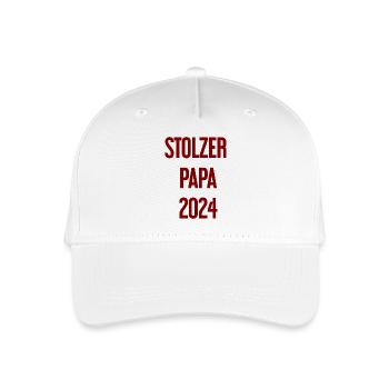 Proud Dad 2024 – for new fathers - Organic Kids’ Baseball Cap - white - Front