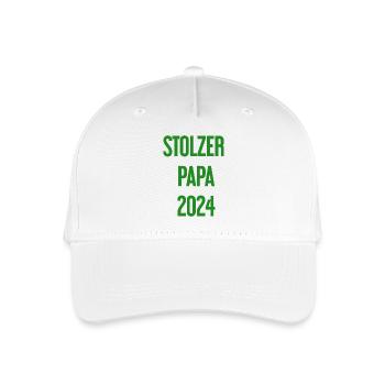Proud Dad 2024 – for new fathers - Organic Kids’ Baseball Cap - white - Front