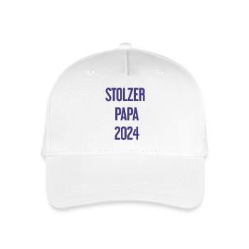 Proud Dad 2024 – for new fathers - Organic Kids’ Baseball Cap - white - Front