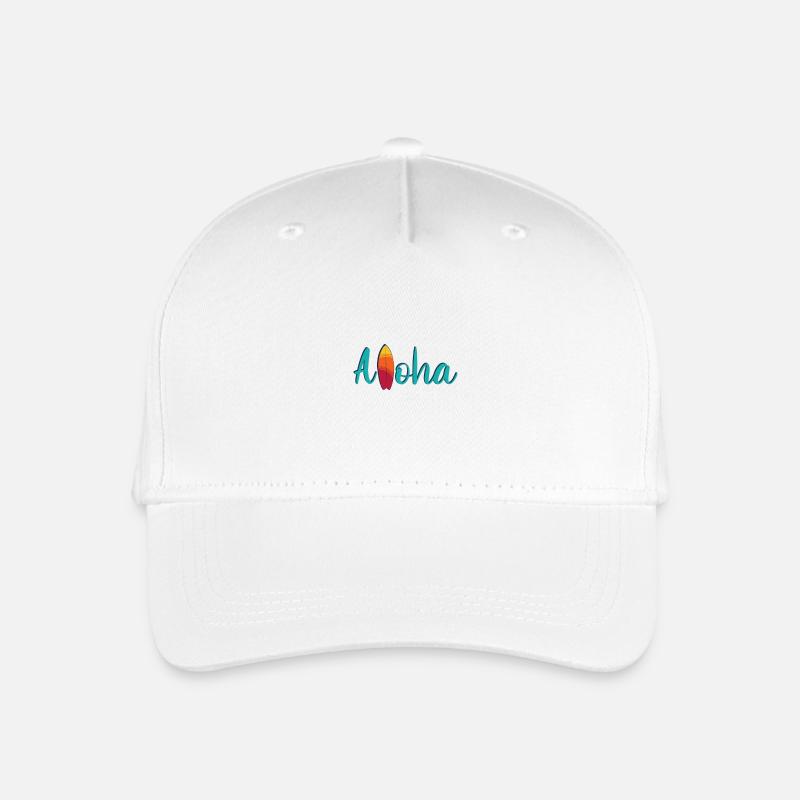 Aloha Vibes – Hawaii Edition - Kinder Bio Basecap - Weiß