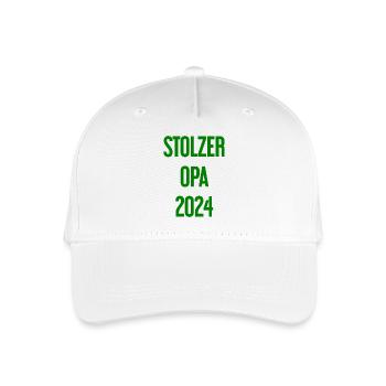 Stolzer Opa 2024 – Perfekt für frischgebackene Opa - Kinder Bio Basecap - Weiß - Vorne