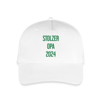 Stolzer Opa 2024 – Perfekt für frischgebackene Opa - Kinder Bio Basecap - Weiß - Vorne
