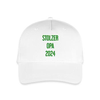 Stolzer Opa 2024 – Perfekt für frischgebackene Opa - Kinder Bio Basecap - Weiß - Vorne