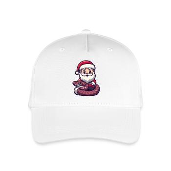 serpent cobra père noël dessin animé - Casquette de baseball bio Enfant - blanc - Devant