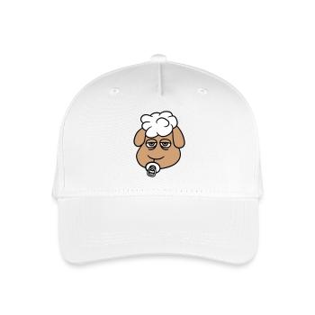 mouton bébé bambin visage sucette tête d’enfant - Casquette de baseball bio Enfant - blanc - Devant