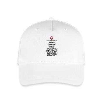 Survival Strategy Tee - Organic Kids’ Baseball Cap - white - Front