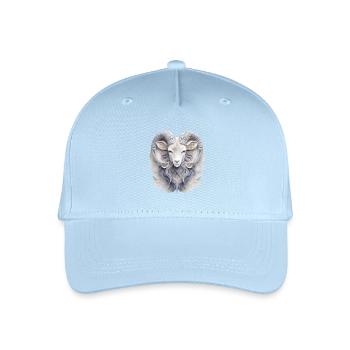 Sternzeichen Widder - Kinder Bio Basecap - Hellblau - Vorne