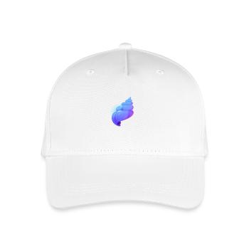 Tropical Shell - Organic Kids’ Baseball Cap - white - Front